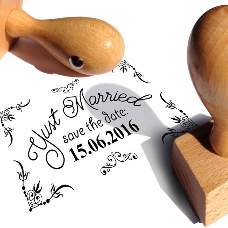 Motivstempel Hochzeit 6 "Save the Date" Motivstempel Hochzeit 6 "Save the Date"