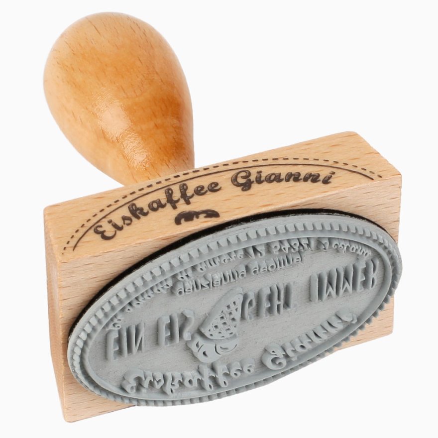 Holzstempel 60x40 mm oval Holzstempel 60x40 mm oval