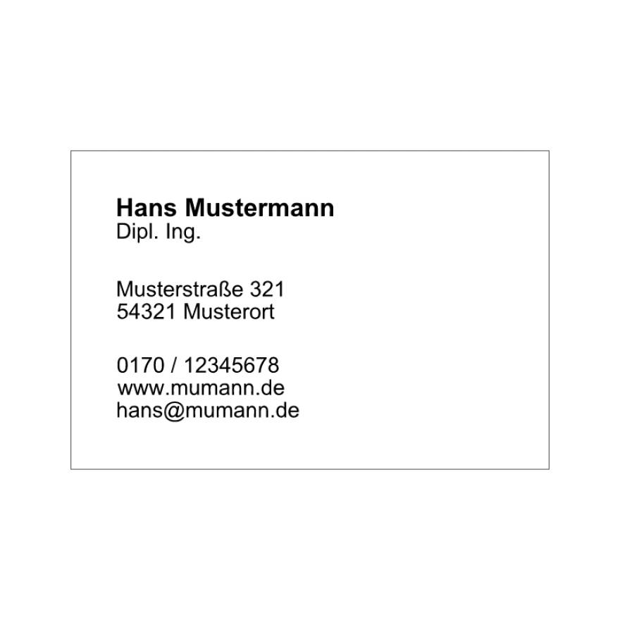 Visitenkarte Visitenkarte