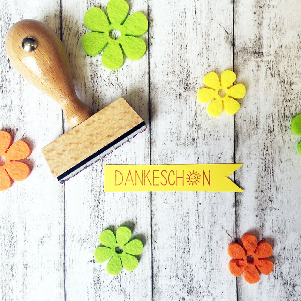 Holzstempel Dankeschön Holzstempel Dankeschön