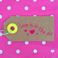 Holzstempel Love is in the air