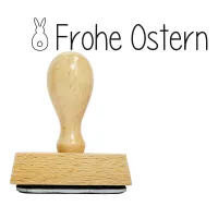 Holzstempel Frohe Ostern