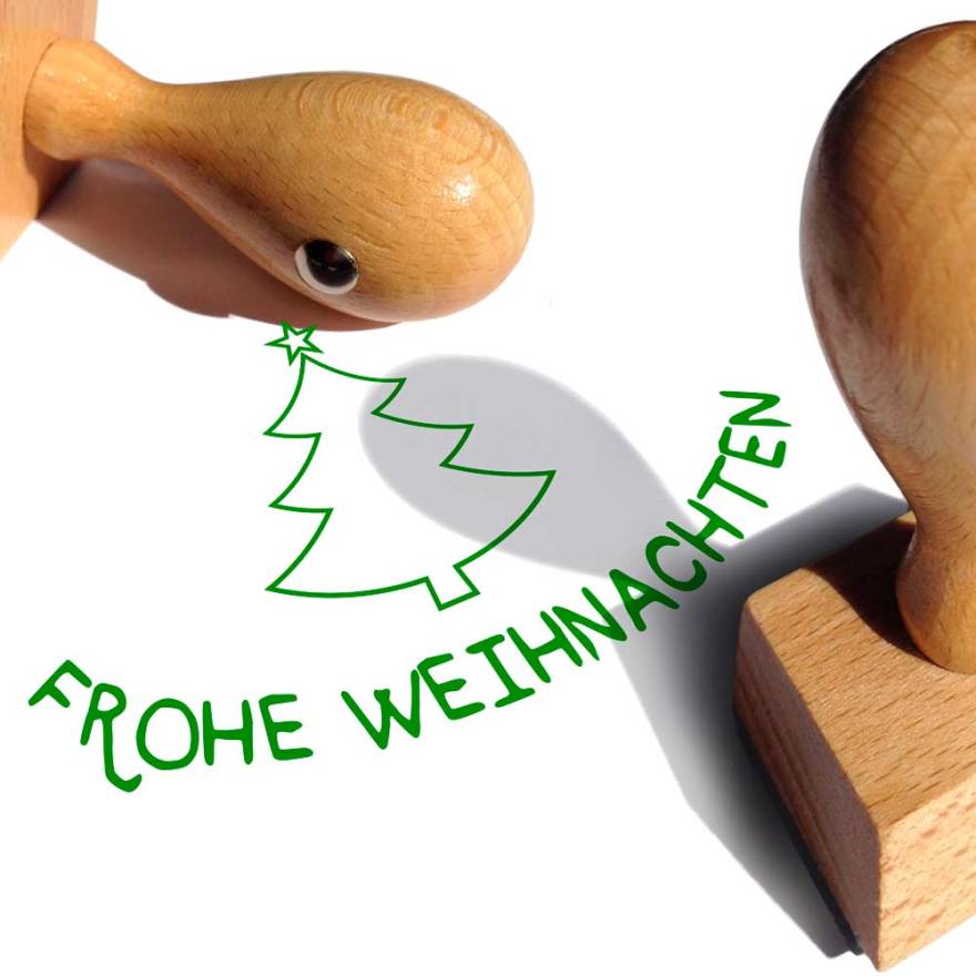 Motuivstempel Frohe Weihnachten