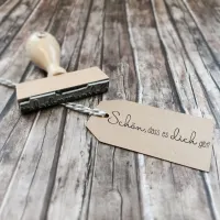 Holzstempel Schön, dass es Dich gibt