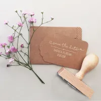 Holzstempel Save the date 2