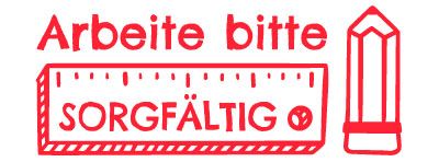 Colop NIO School - Arbeite bitte sorgfältig Vorschau Colop NIO School - Arbeite bitte sorgfältig - Vorschau