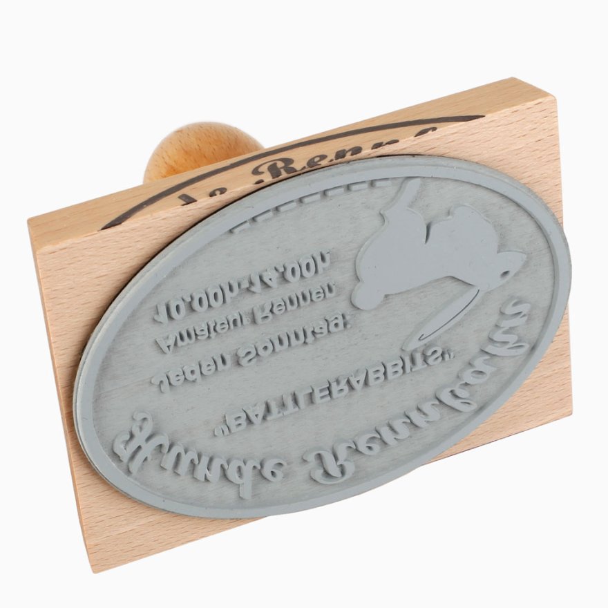 Holzstempel 110x80 mm oval Holzstempel 110x80 mm oval