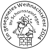 Weihnachtzs-Holzstempel rund d-50 mm Muster Weihnachtzs-Holzstempel rund d-50 mm Muster