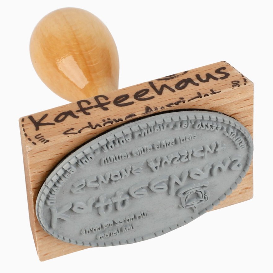 Holzstempel 70x50 mm oval Holzstempel 70x50 mm oval