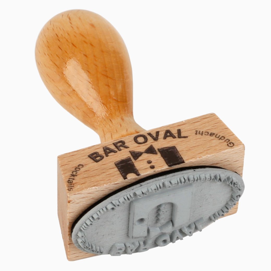 Holzstempel 50x30 mm oval Holzstempel 50x30 mm oval