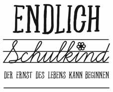 Holzstempel Endlich Schulkind Vorschau
