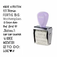 TRODAT Creative Mini + Kissen Set - Bullet Journal - Pastell Lila