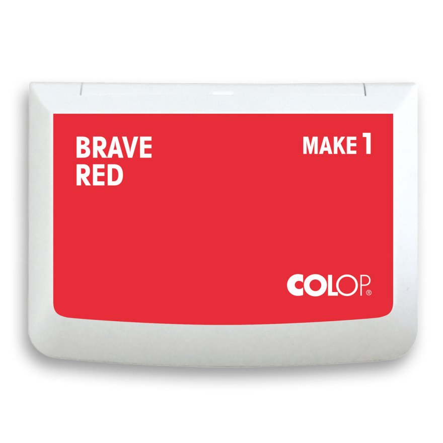COLOP Stempelkissen MAKE 1 brave red 90x50mm COLOP Stempelkissen MAKE 1 brave red 90x50mm