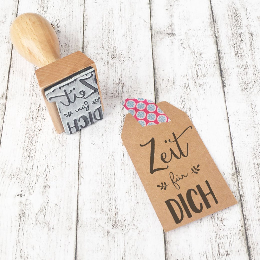Holzstempel Zeit für Dich