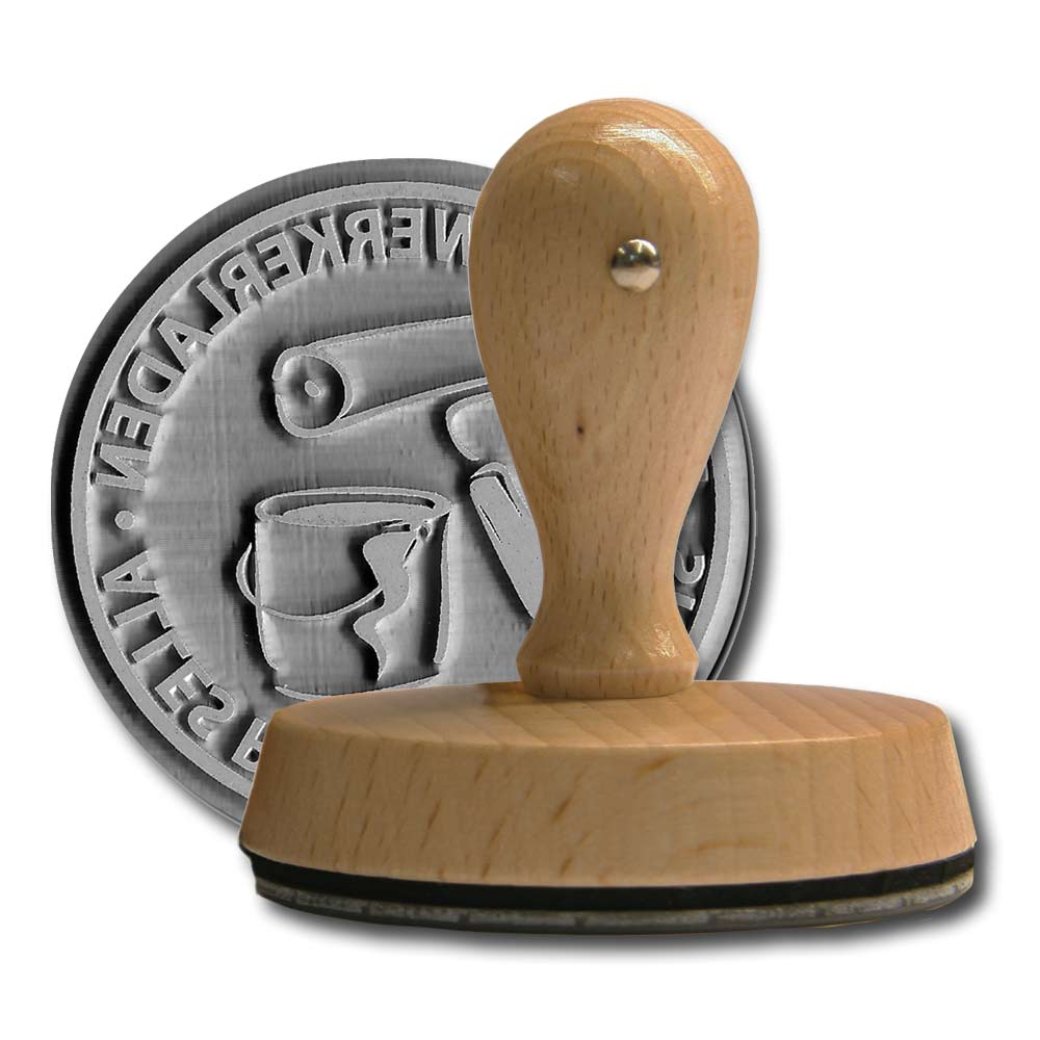 Holzstempel rund d-80 mm Holzstempel rund d-80 mm