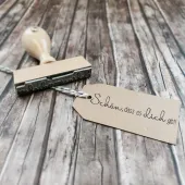 Holzstempel Schön dass es Dich gibt