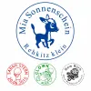 Holzstempel rund d-30 mm Kinder