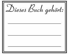 Holzstempel Dieses Buch gehört Vorschau