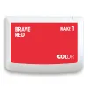COLOP Stempelkissen MAKE 1 brave red 90x50mm COLOP Stempelkissen MAKE 1 brave red 90x50mm