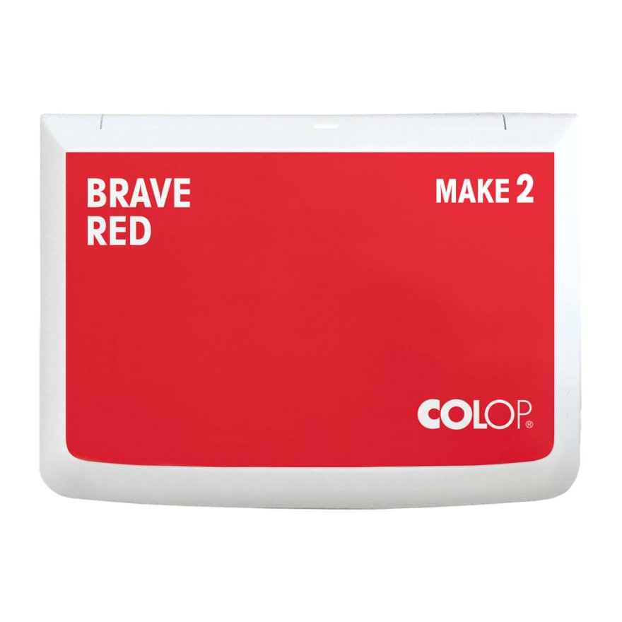 COLOP Stempelkissen MAKE 2 brave red 110x70mm COLOP Stempelkissen MAKE 2 brave red 110x70mm