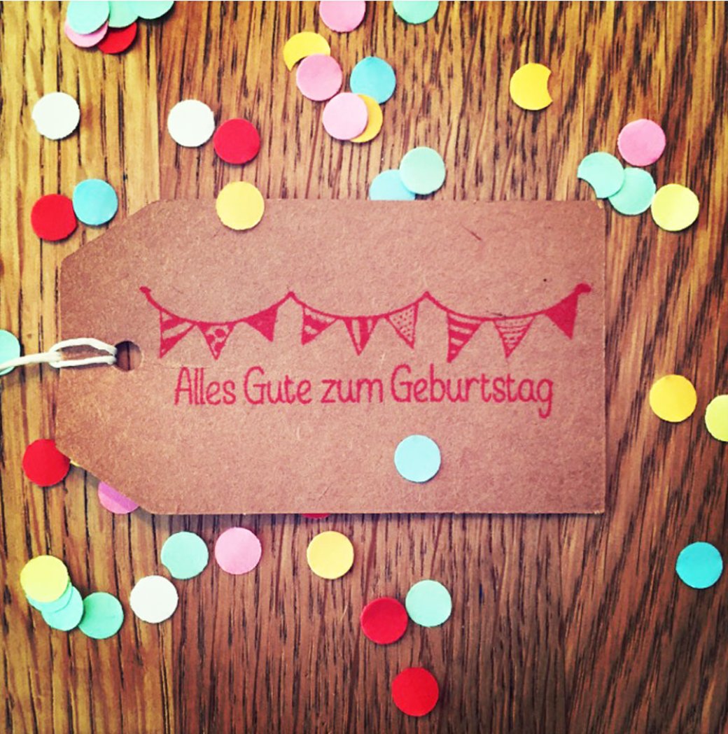 Holzstempel Wimpel Holzstempel Wimpel