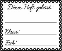 Holzstempel Dieses Heft gehört Vorschau