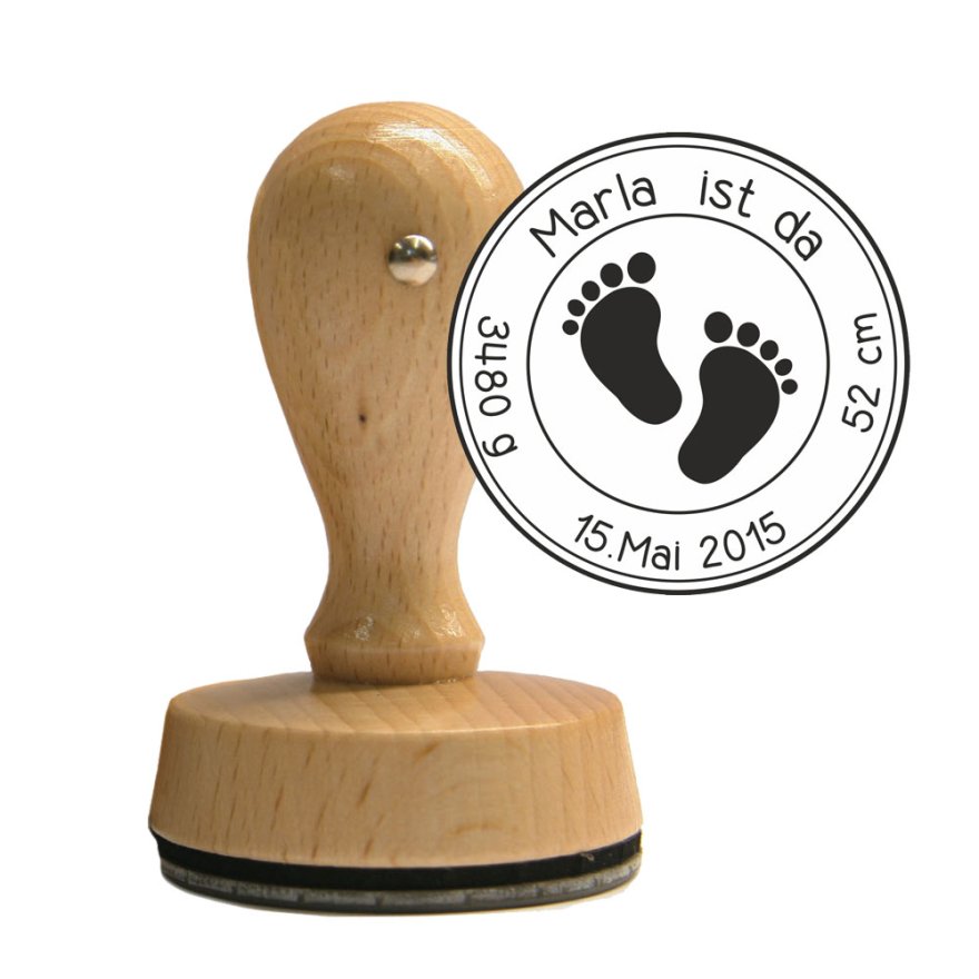 Holzstempel Füßchen Holzstempel Füßchen