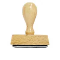 Holzstempel Endlich Schulkind